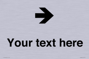 IV7086: Custom Directional signage arrow right