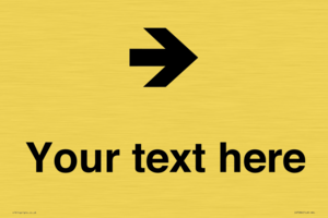 IV7086: Custom Directional signage arrow right