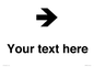IV7086: Custom Directional signage arrow right