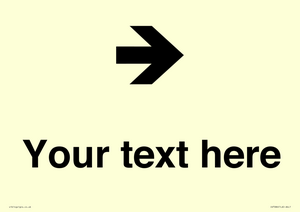 IV7086: Custom Directional signage arrow right