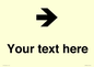 IV7086: Custom Directional signage arrow right