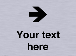 IV7086: Custom Directional signage arrow right