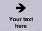IV7086: Custom Directional signage arrow right