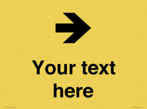 IV7086: Custom Directional signage arrow right