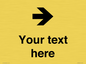IV7086: Custom Directional signage arrow right