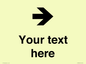 IV7086: Custom Directional signage arrow right