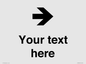 IV7086: Custom Directional signage arrow right