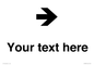 IV7086: Custom Directional signage arrow right