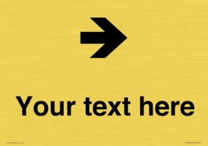 IV7086: Custom Directional signage arrow right