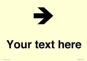 IV7086: Custom Directional signage arrow right