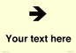 IV7086: Custom Directional signage arrow right