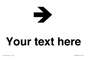 IV7086: Custom Directional signage arrow right