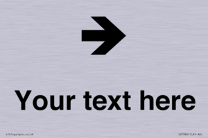 IV7086: Custom Directional signage arrow right