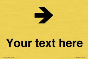 IV7086: Custom Directional signage arrow right