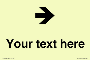 IV7086: Custom Directional signage arrow right