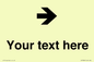 IV7086: Custom Directional signage arrow right