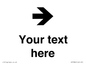 IV7086: Custom Directional signage arrow right