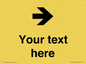 IV7086: Custom Directional signage arrow right