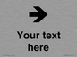 IV7086: Custom Directional signage arrow right
