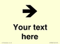 IV7086: Custom Directional signage arrow right