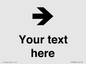 IV7086: Custom Directional signage arrow right