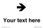 IV7086: Custom Directional signage arrow right