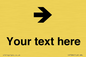 IV7086: Custom Directional signage arrow right