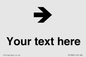IV7086: Custom Directional signage arrow right