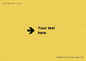 IV7086: Custom Directional signage arrow right