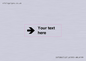 IV7086: Custom Directional signage arrow right