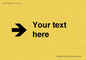 IV7086: Custom Directional signage arrow right