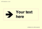 IV7086: Custom Directional signage arrow right