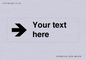 IV7086: Custom Directional signage arrow right