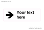 IV7086: Custom Directional signage arrow right