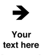 IV7086: Custom Directional signage arrow right