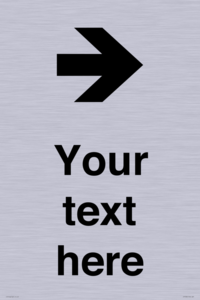 IV7086: Custom Directional signage arrow right