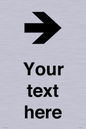 IV7086: Custom Directional signage arrow right