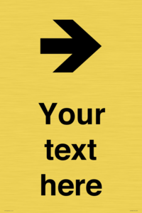 IV7086: Custom Directional signage arrow right