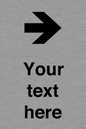 IV7086: Custom Directional signage arrow right