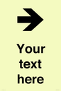 IV7086: Custom Directional signage arrow right