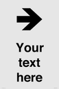 IV7086: Custom Directional signage arrow right