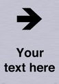 IV7086: Custom Directional signage arrow right
