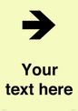 IV7086: Custom Directional signage arrow right