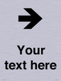 IV7086: Custom Directional signage arrow right
