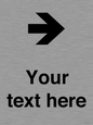 IV7086: Custom Directional signage arrow right