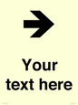IV7086: Custom Directional signage arrow right