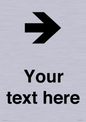 IV7086: Custom Directional signage arrow right