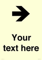 IV7086: Custom Directional signage arrow right