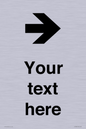 IV7086: Custom Directional signage arrow right