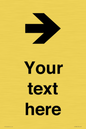 IV7086: Custom Directional signage arrow right